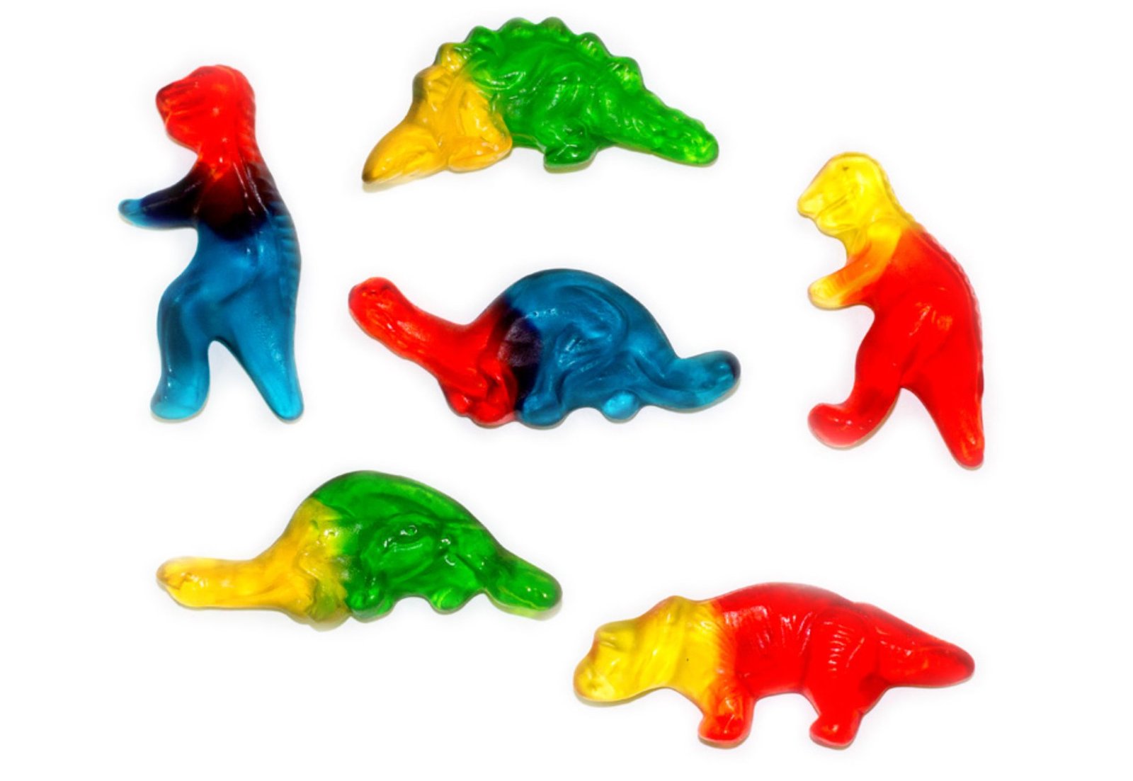 How to feed dinosaurs with gummy bears?