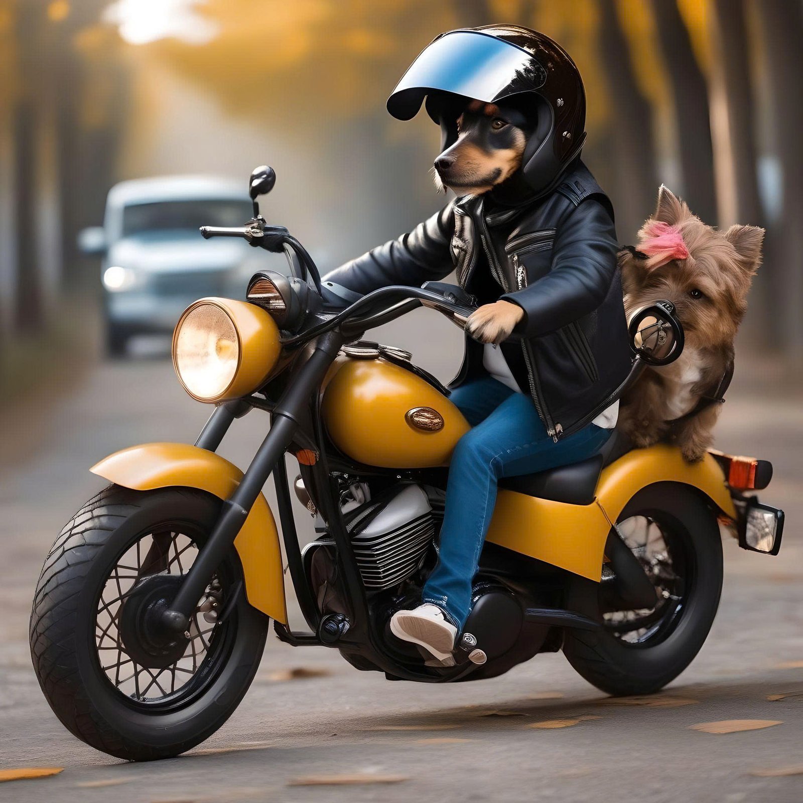 Can Dogs Ride Motorbikes?